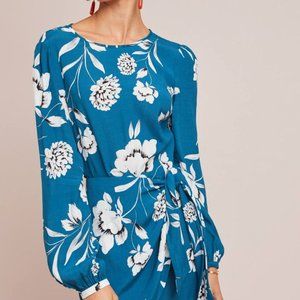 Anthropologie Yumi Kim, Duet Ink, Tie Me Over Dress, Womens S, floral